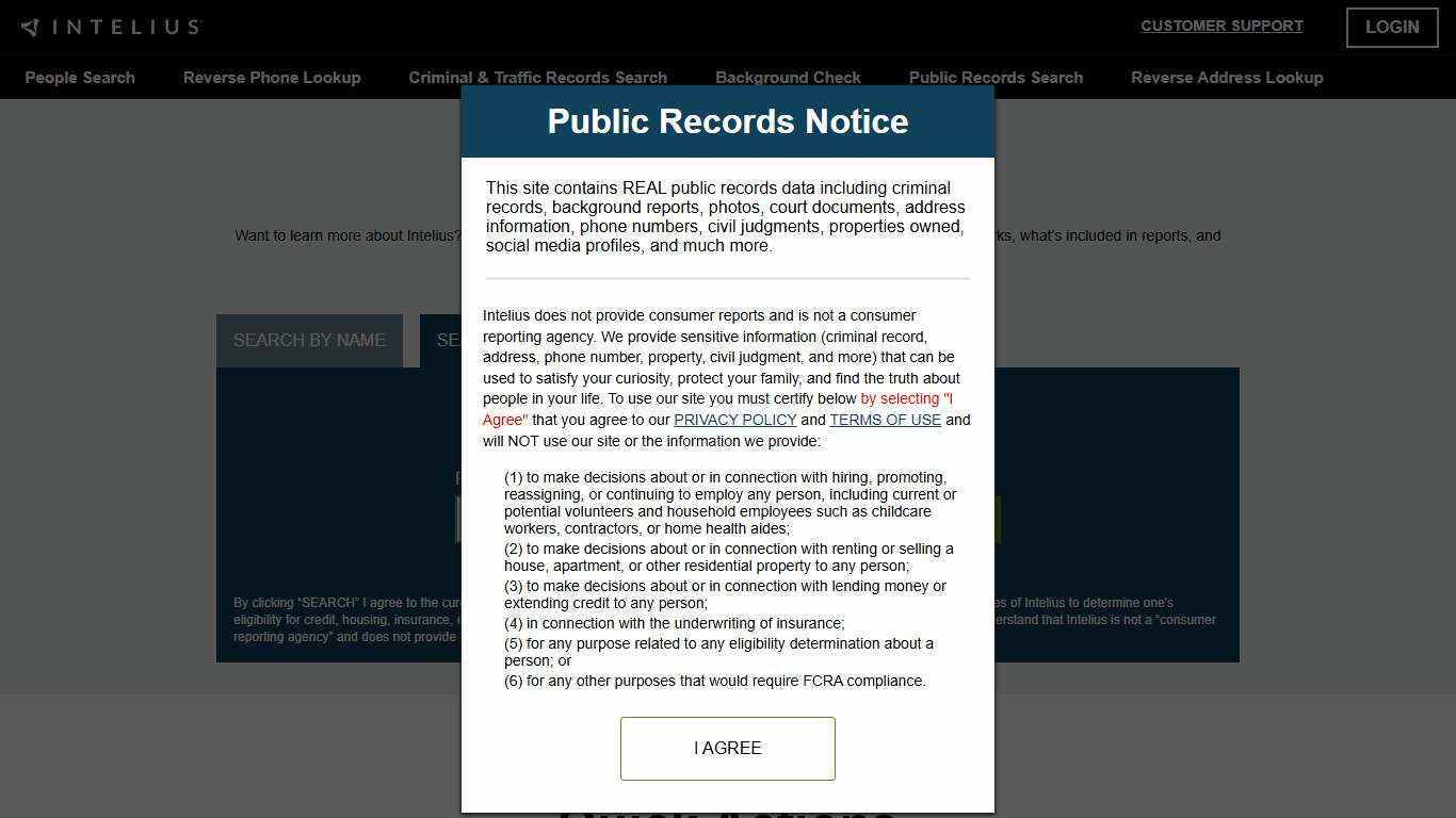 Intelius Help Center